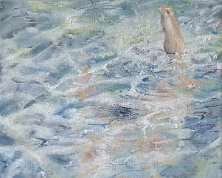 Naïade 5 Huile sur toile 30x25cm Disponible