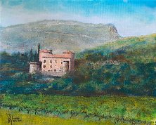 Domaine de Cazillac (34) Acrylique 30 x 40 cm Disponible