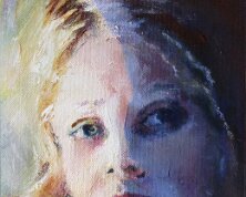 Claire obscure acrylique sur toile 28 x 20 cm Disponible