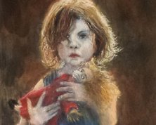 Enfant du confinement Pastel 40 x 30 cm Vendu