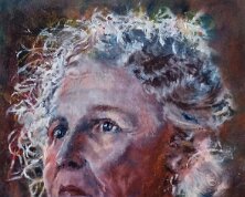 Madame Huile sur toile, 30 x 25 cm disponible