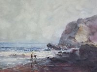 Jeu avec les vagues