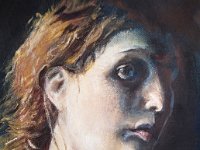 Josie huile sur toile 19 x 27 cm